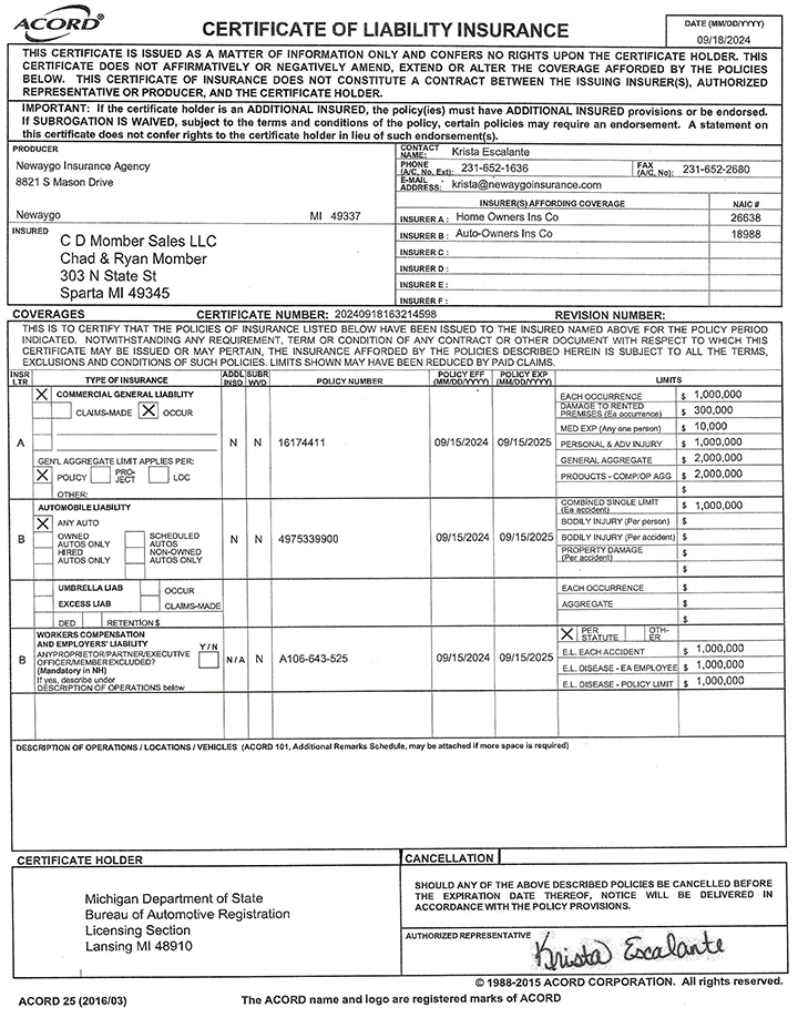 Storm Salvage - Insurance Proof.